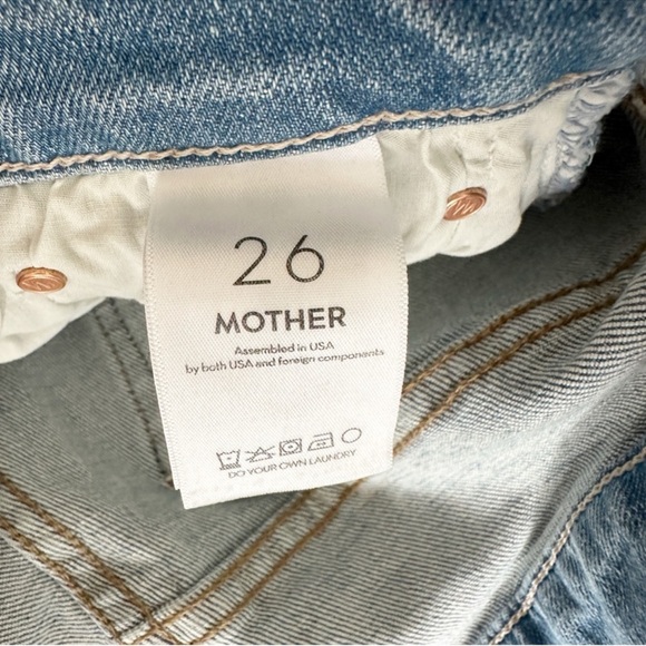 NWT Mother The Ditcher Zip Flood Jeans in Love On The Beat sz 26 - Picture 9 of 9